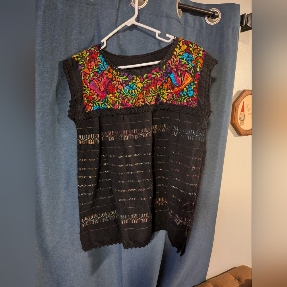 Traditional Mexico Blouse From Oaxaca
